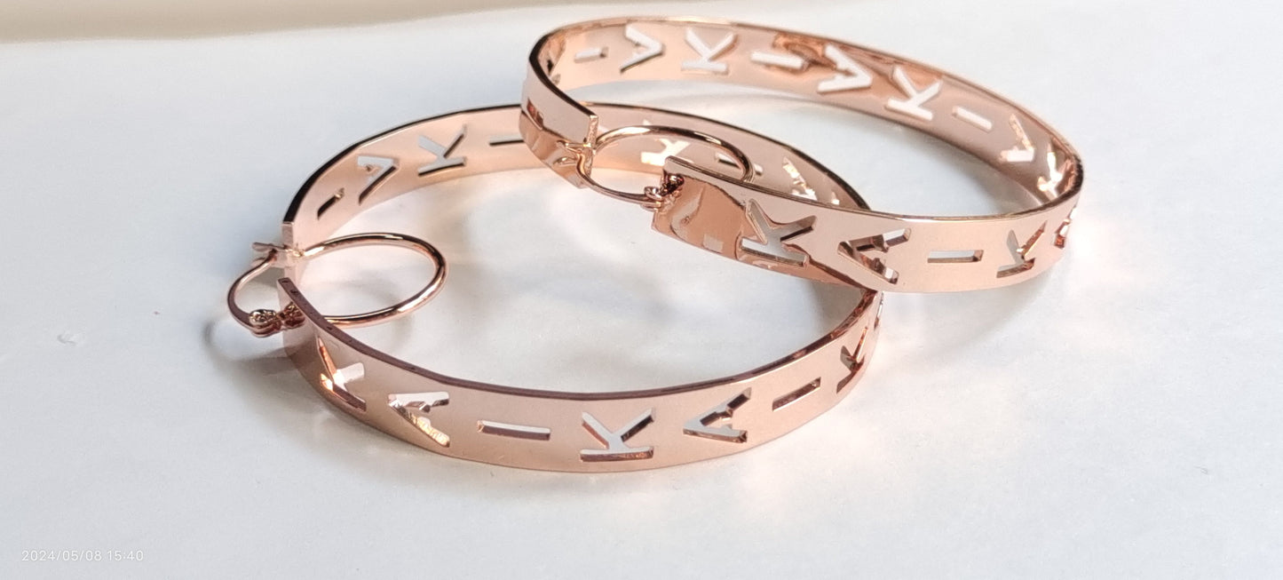 Custom Thin Name Hoops