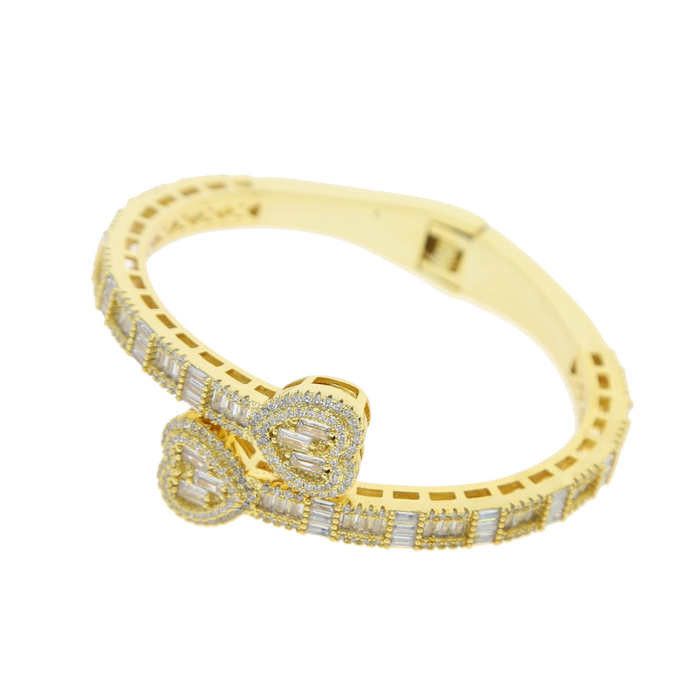 Baguette Heart Bracelet/ Ring Set