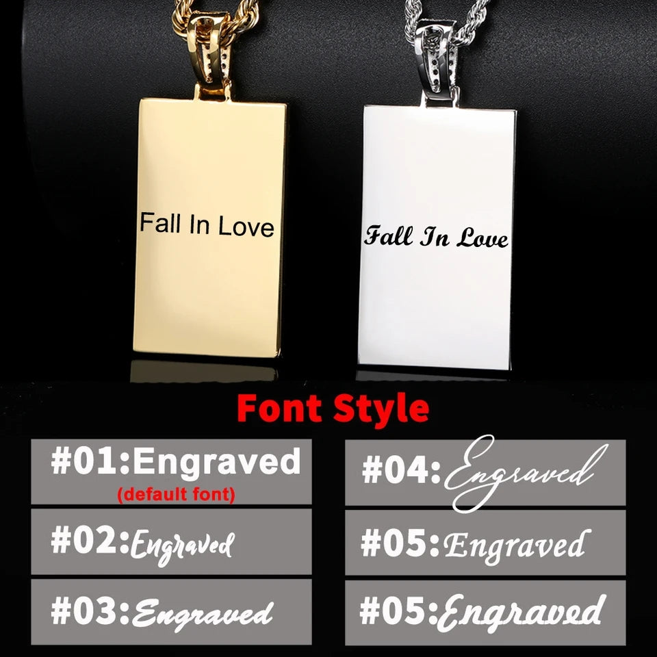 Rectangle Photo Memory Medallions