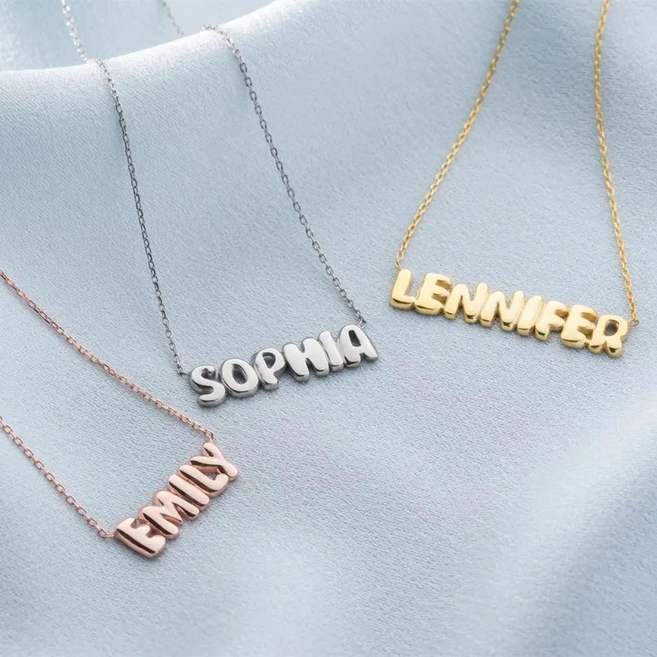 Balloon Name Necklace