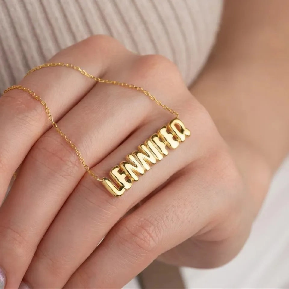 Balloon Name Necklace