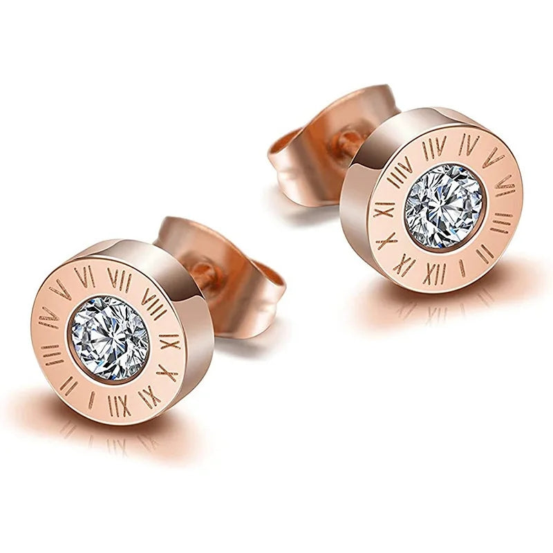 Rhinestone Roman Studs