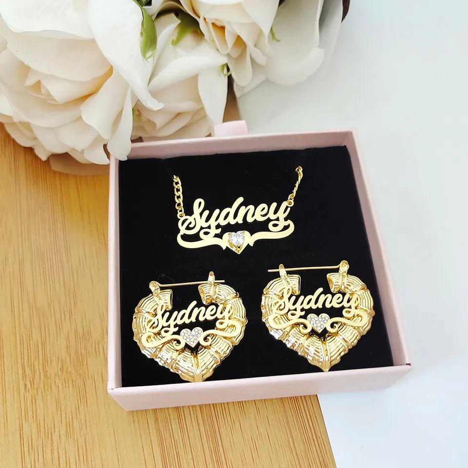 Rhinestone Baddie Custom Name Set