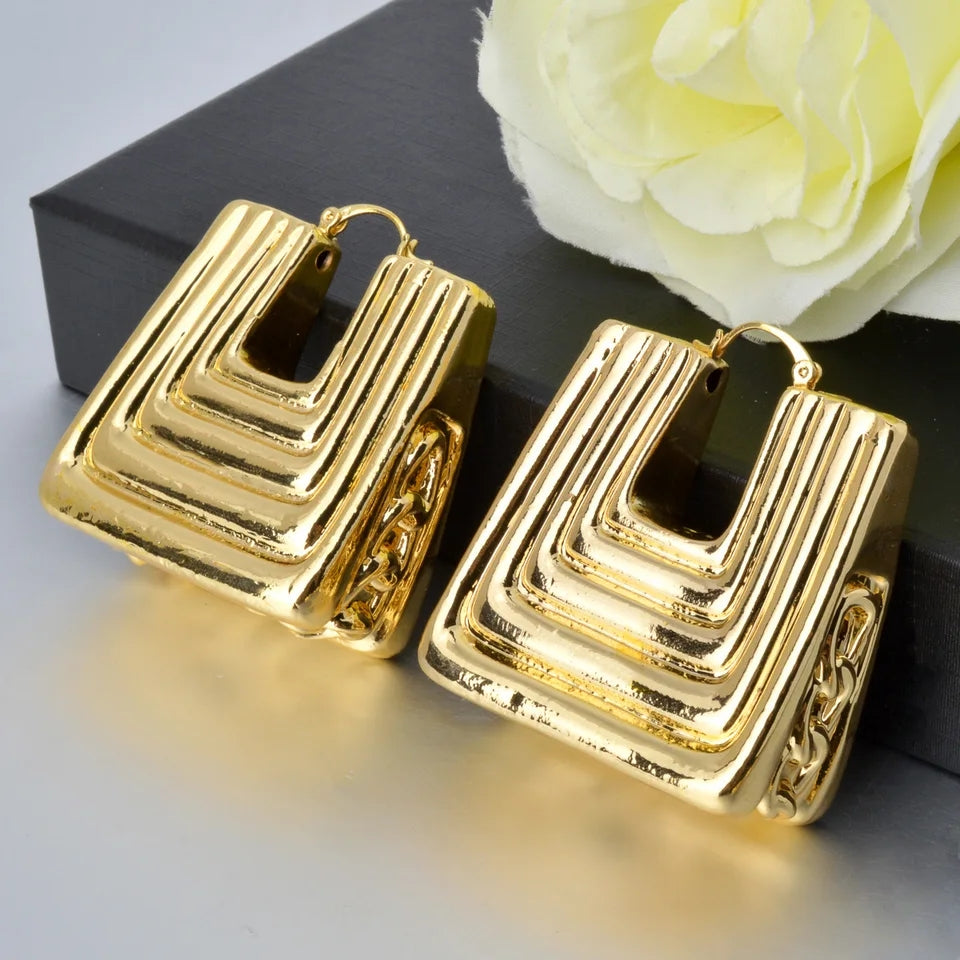 Chunky Square Earrings
