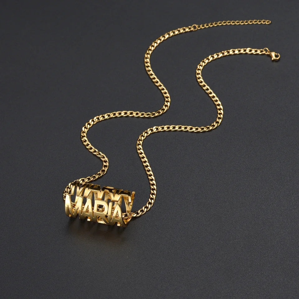 Sphere Name Necklace