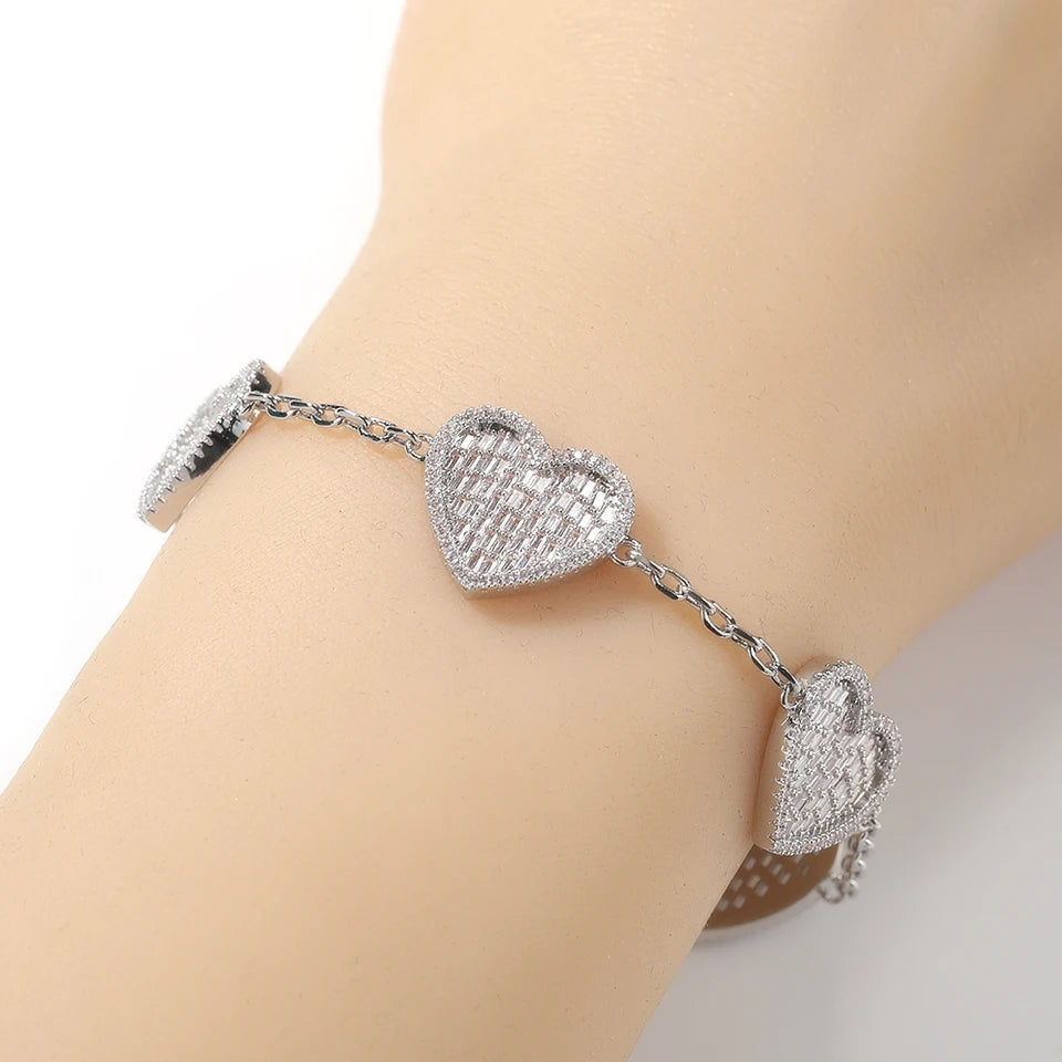 Rhinestone Pave Link Bracelet