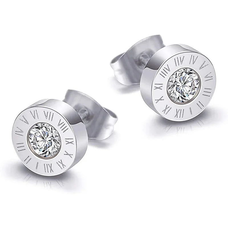 Rhinestone Roman Studs
