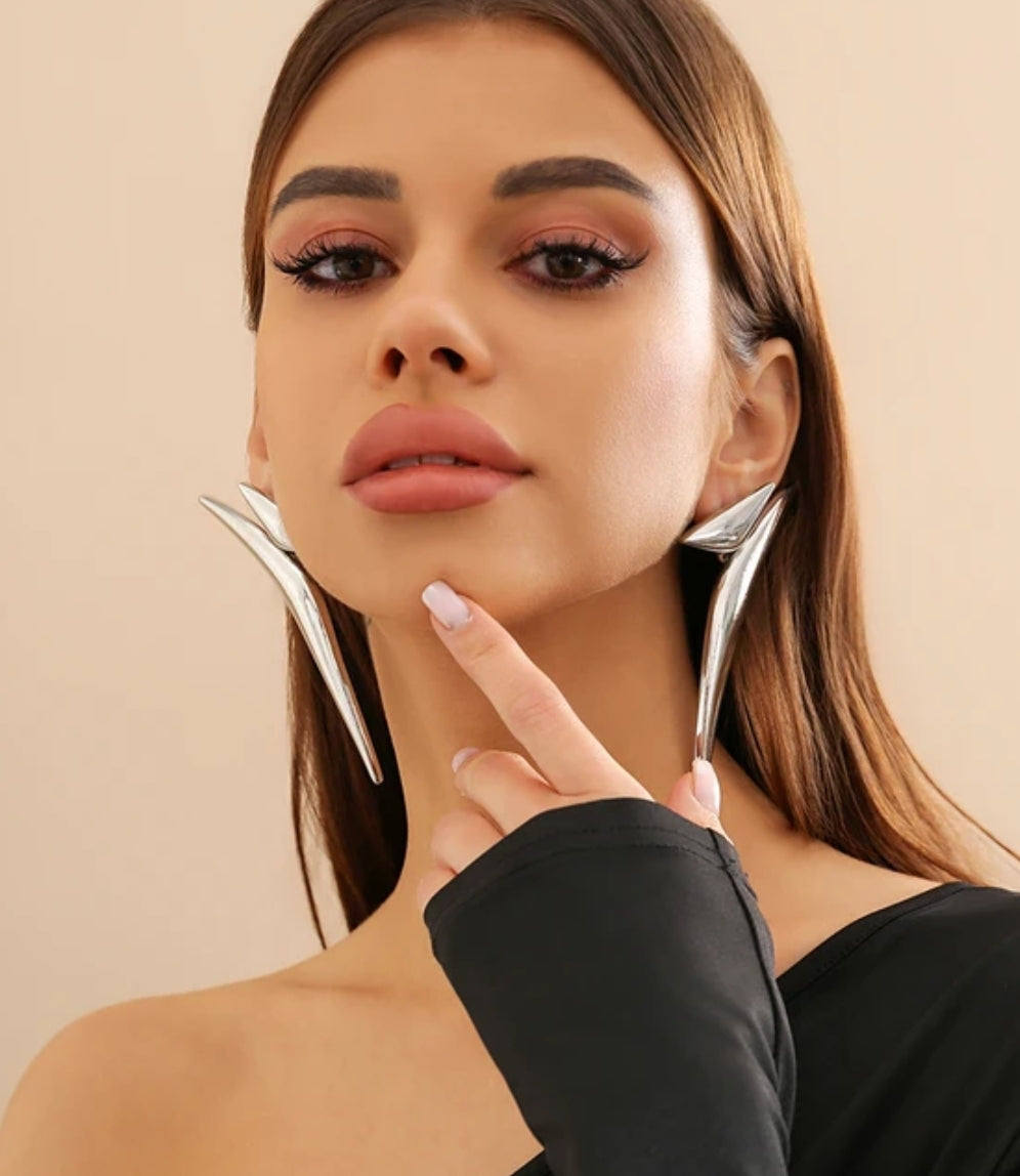 Shark Fin Statement Earrings