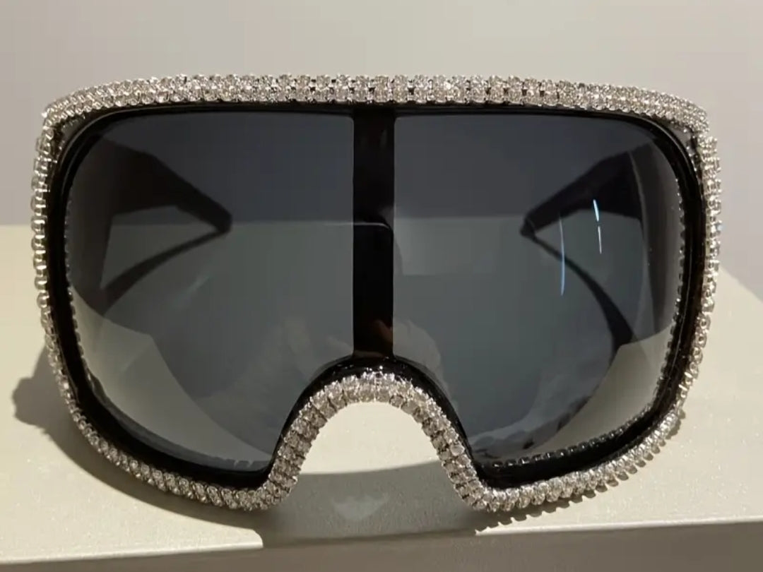 Rhinestone Goggle Sunnies
