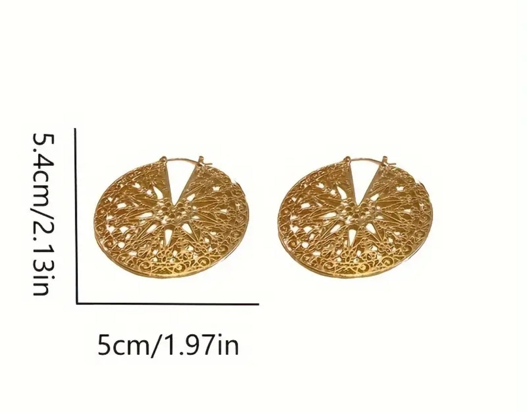 Goddess Disc Hoops
