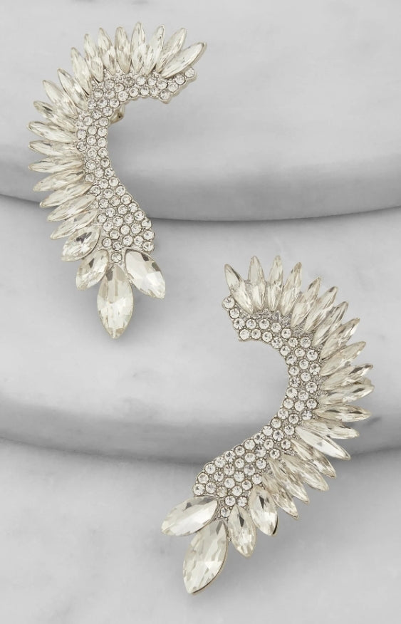 Rhinestone Ear Cuff Set