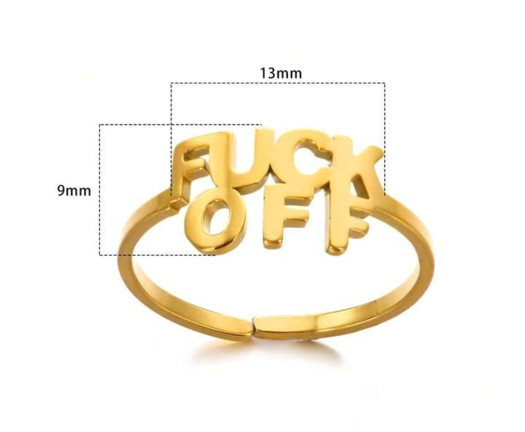F*CK OFF Ring