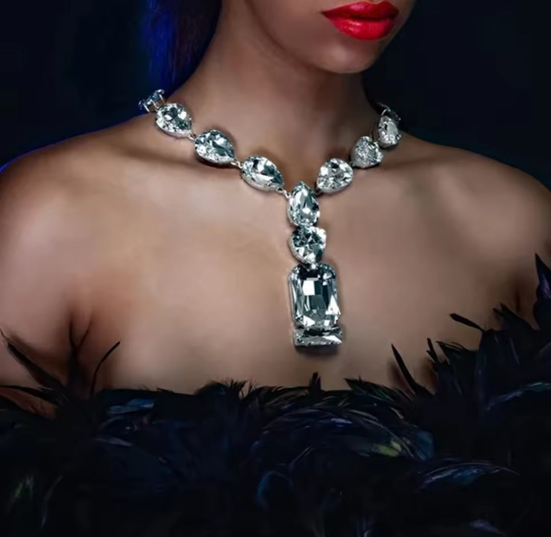Chunky Rhinestone Necklace