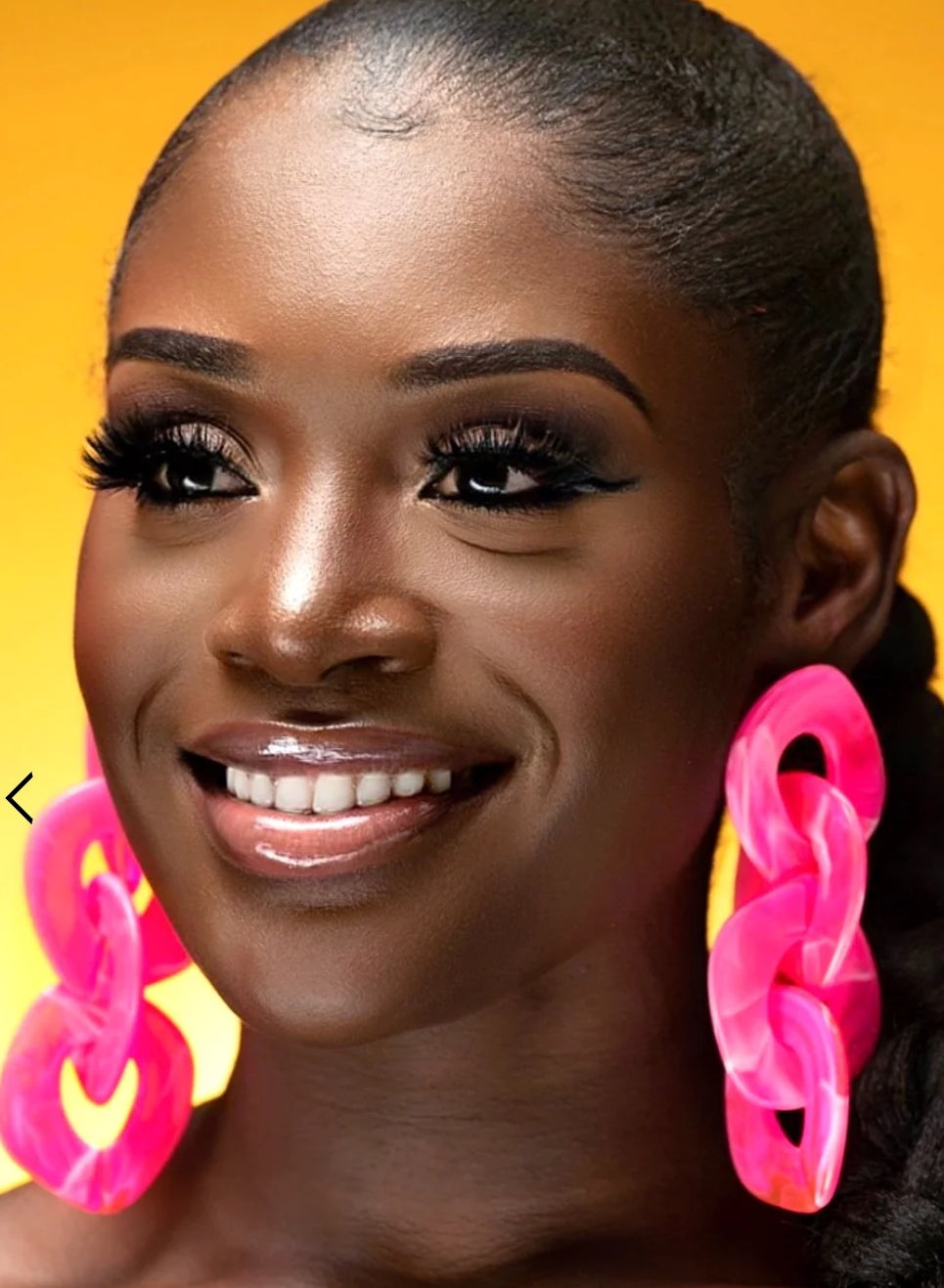 Oversized Acrylic Link Earrings