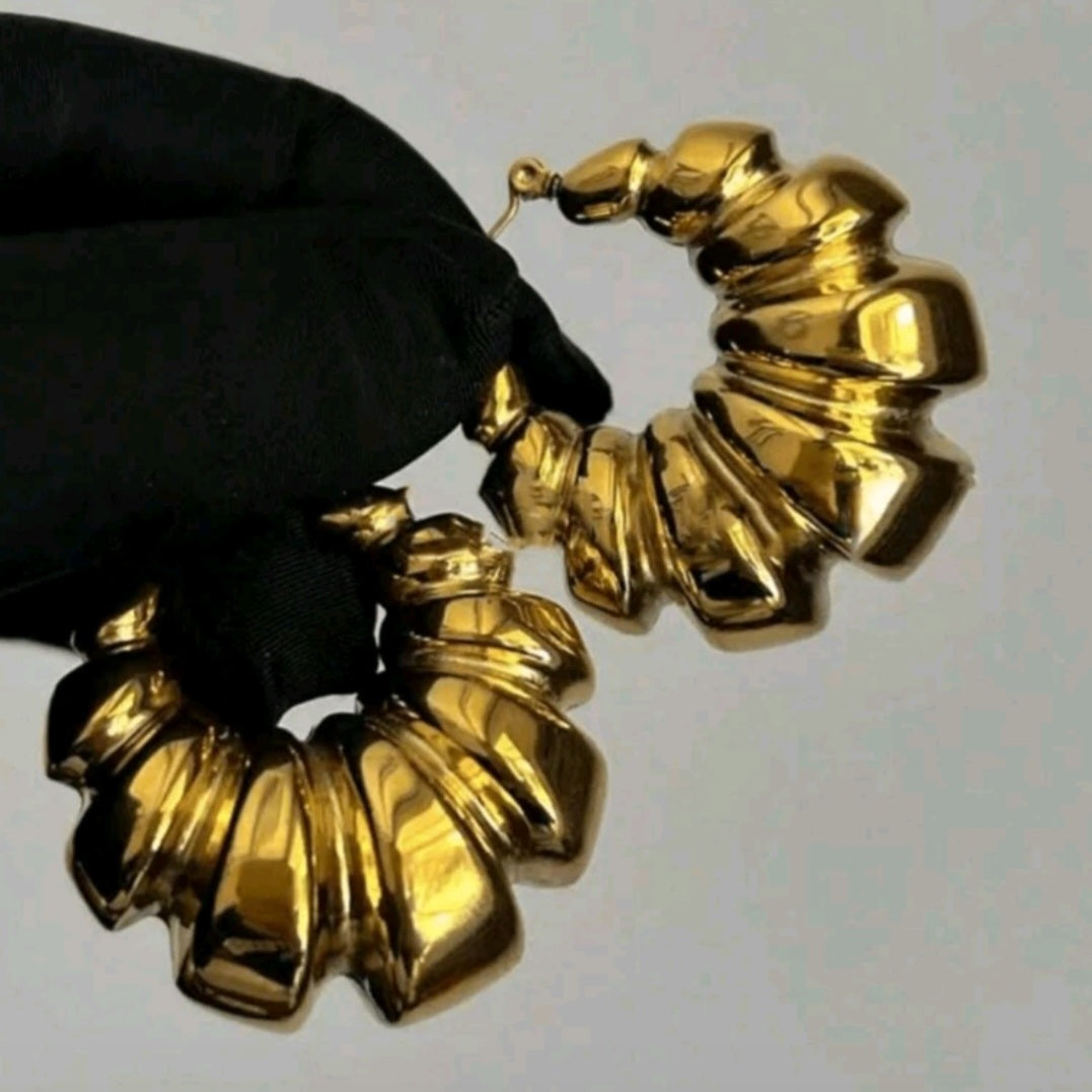 Laxshel Ribbed Hoops