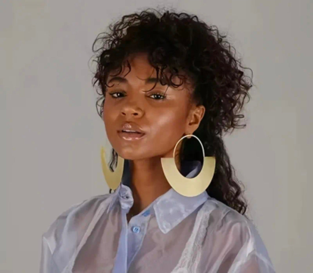 Sanggi Oval Earrings