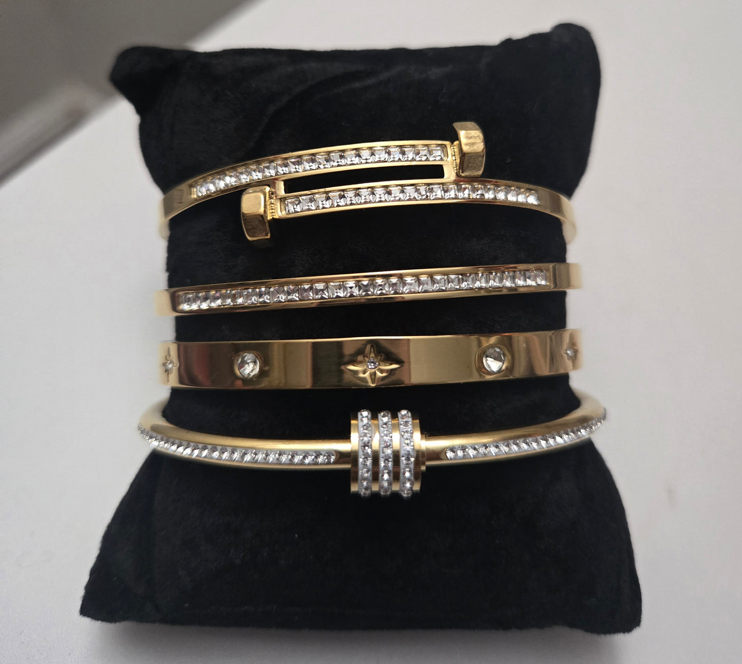 Gold Bracelet Stack (A)