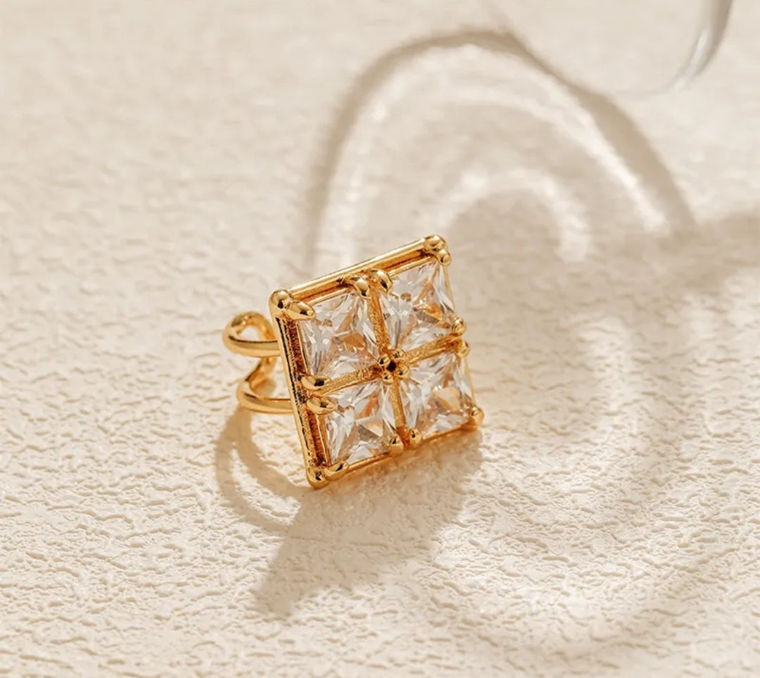 4 Square Cocktail Ring