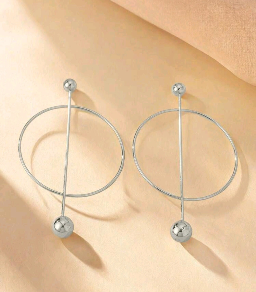 Oversized Barbell Earrings