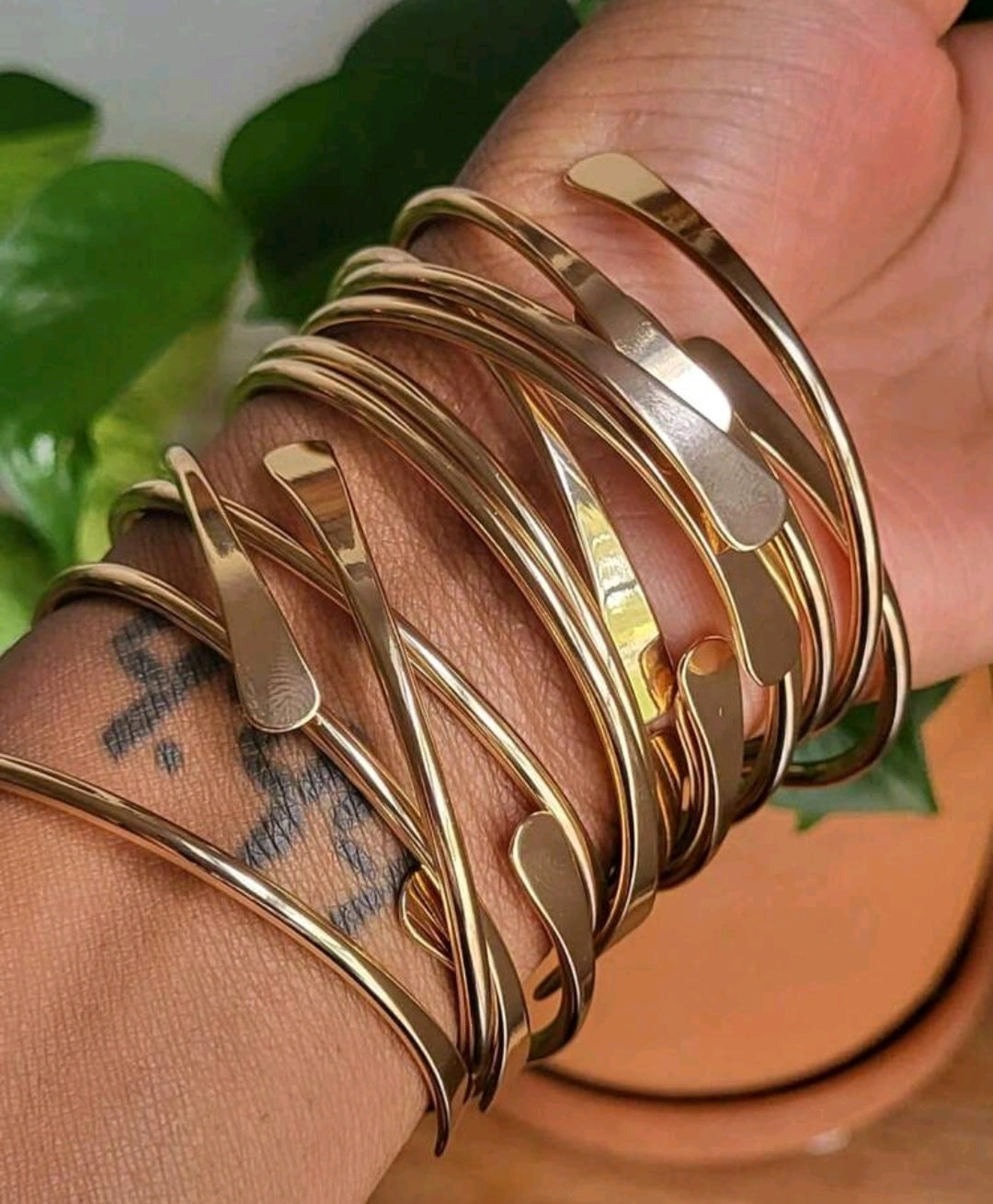 90's Bangle Bracelet Set of 3