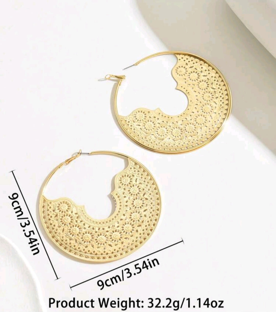 Bohemian Oversized Hoops
