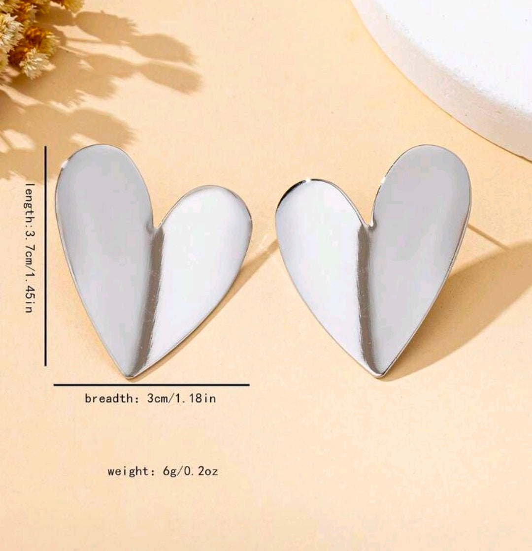 Calli Heart Studs
