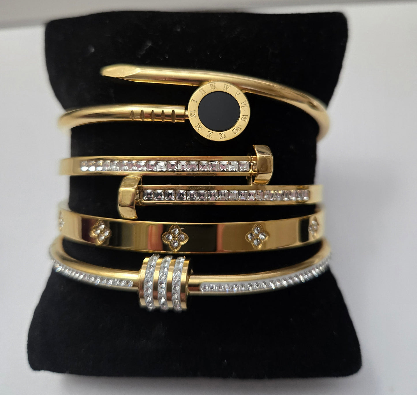 Gold Bracelet Stack (C)