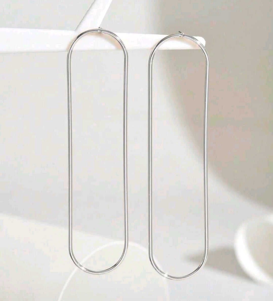 Oversized Oval Studs