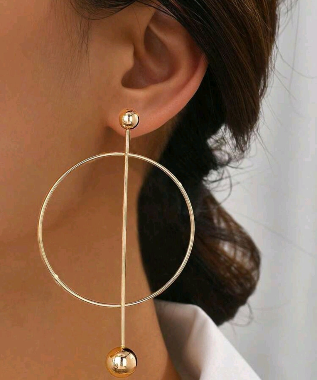 Oversized Barbell Earrings