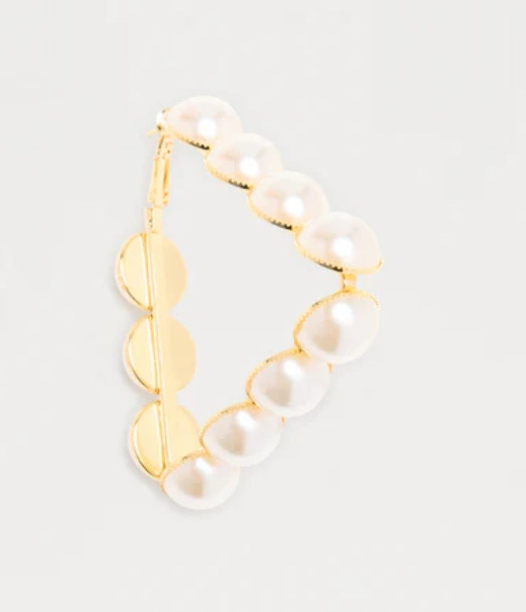 Availae Pearl Hoop Earrings