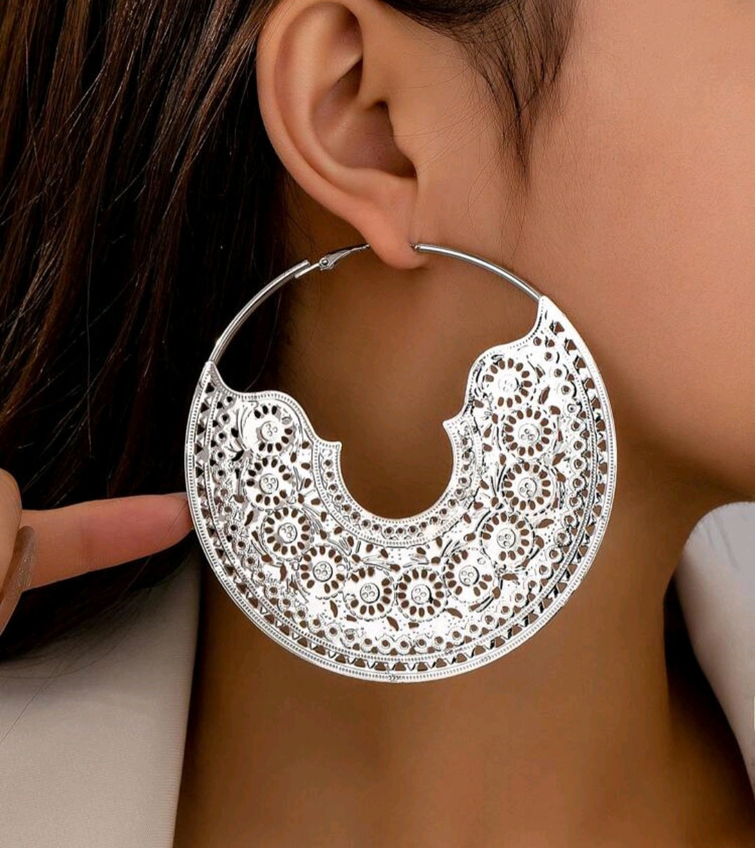Bohemian Oversized Hoops