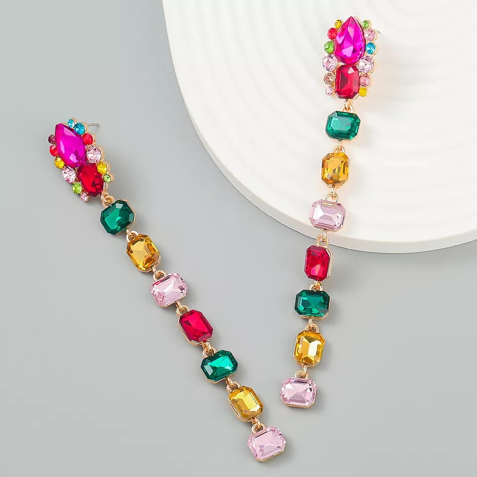 "Arri" Rhinestone Drop Earrings