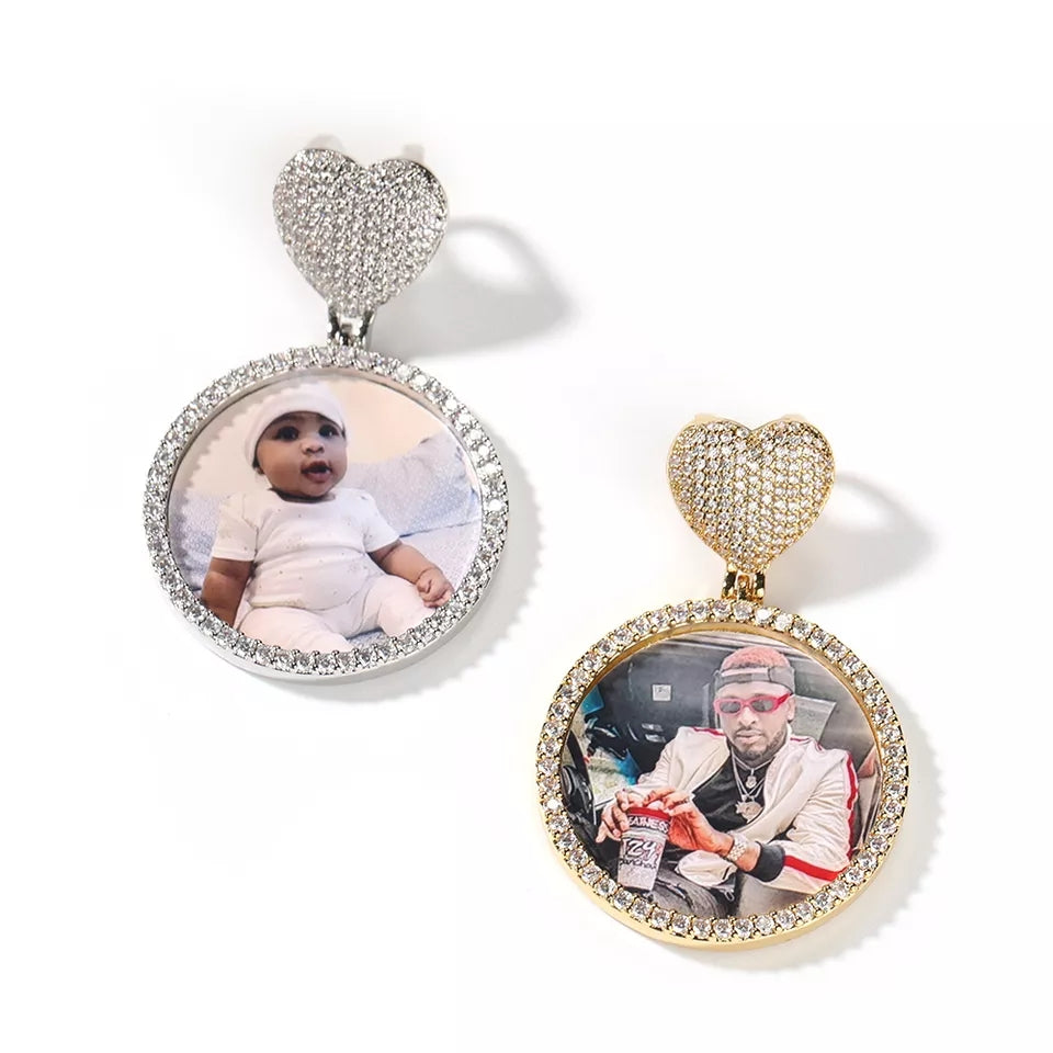 Heart Bail Photo Medallion