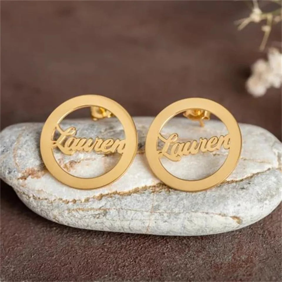 Custom Stud Name Earrings