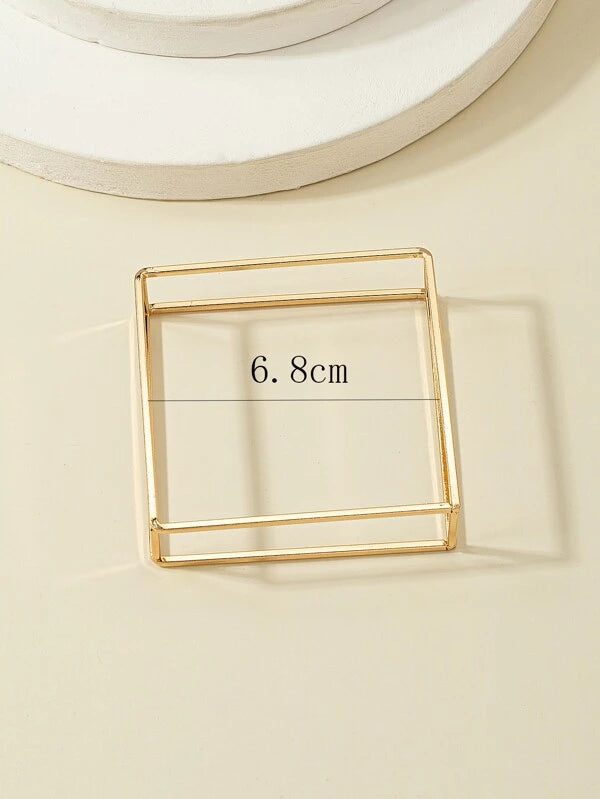 3D Square Bangle Bracelet