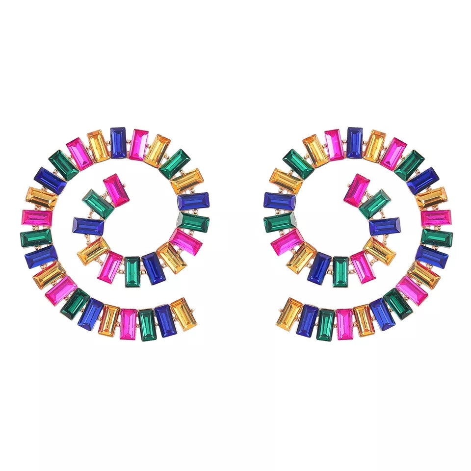 Carousel Rhinestone Earrings