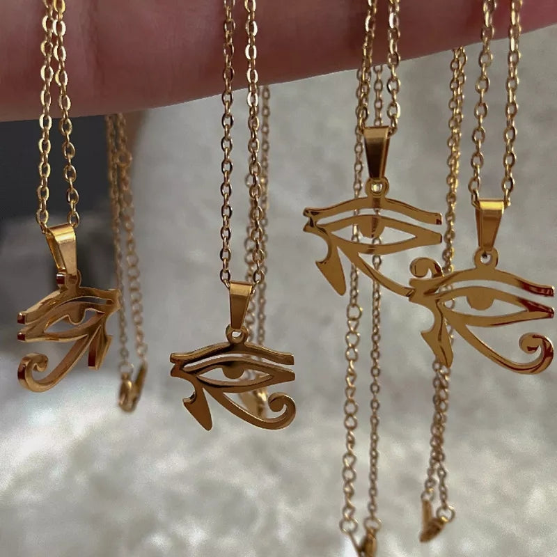 Pharaoh Eye Egyptian Necklace