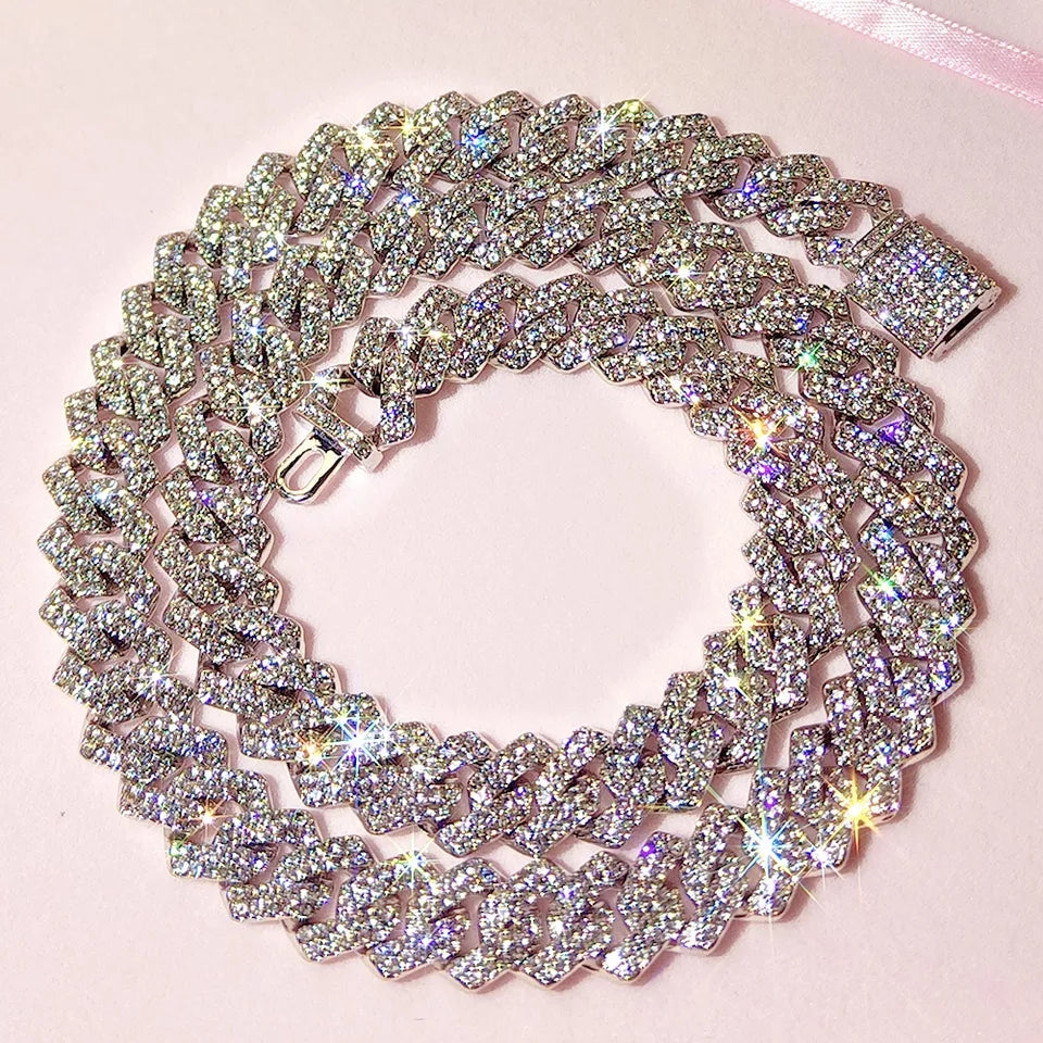 Cuban Rhinestone Necklace
