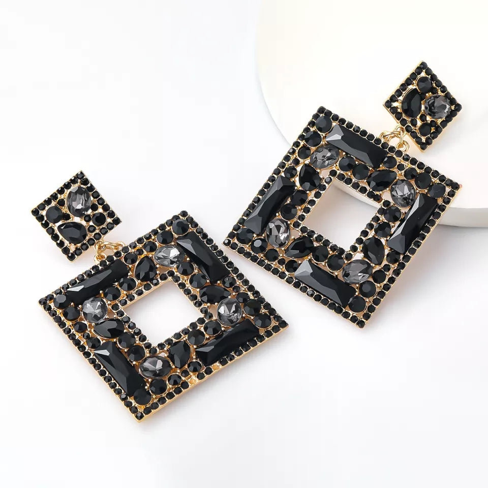 "Julia" (Big) Rhinestone Earrings