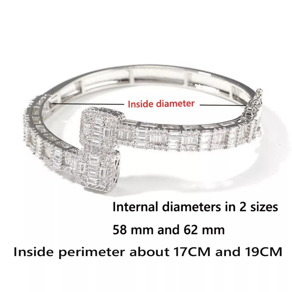 Diamond Baguette Bangle