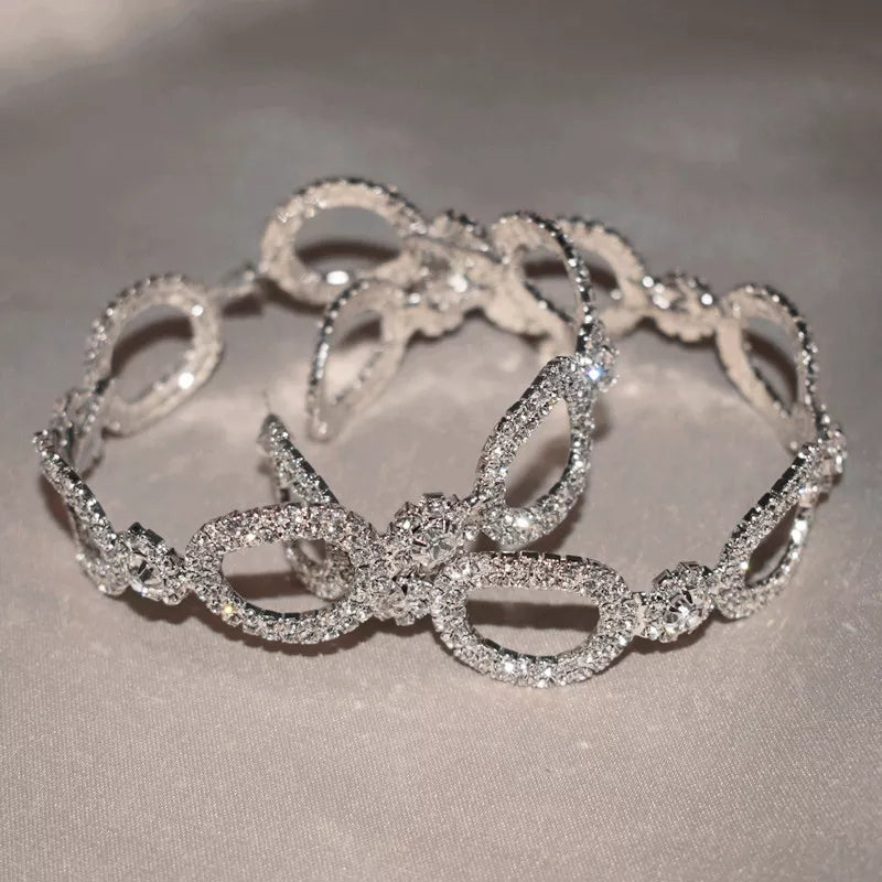 "Liyzah" Rhinestone Hoops
