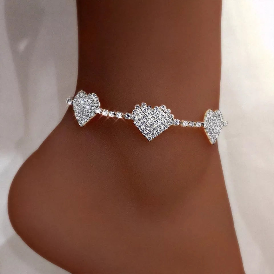 "Lori" Heart Anklet
