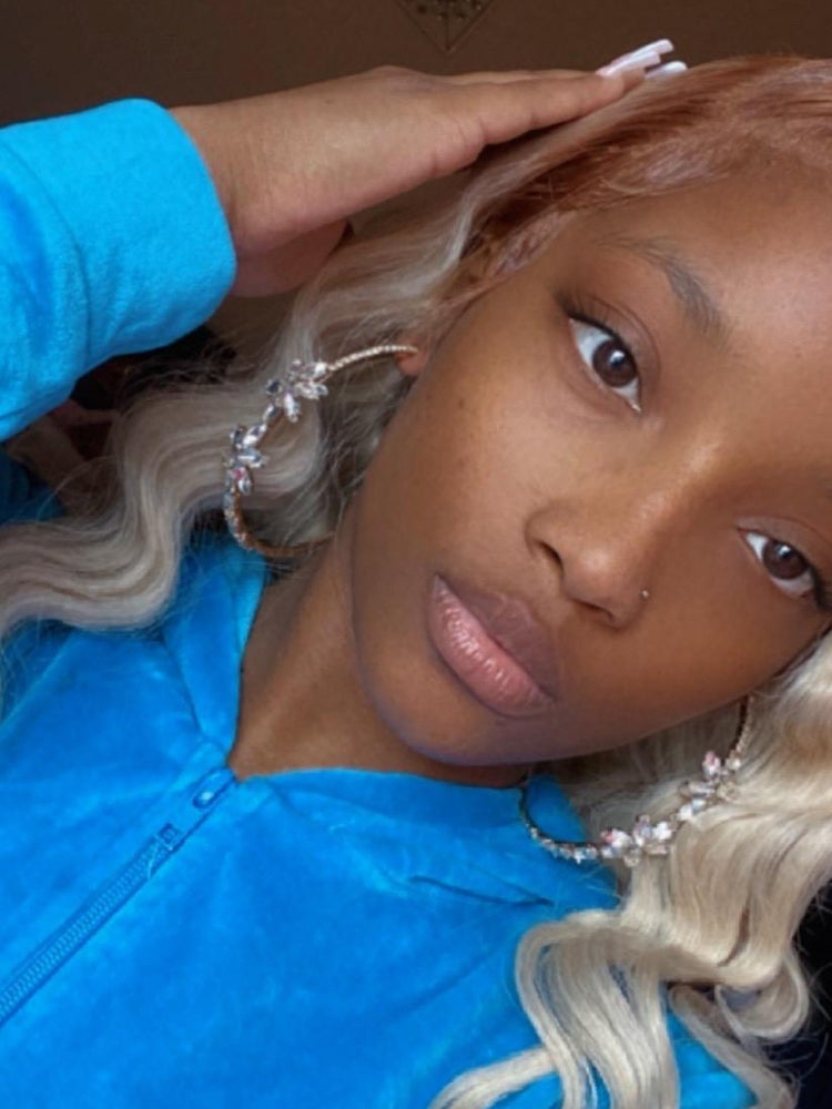 Rhinestone Flower Hoops