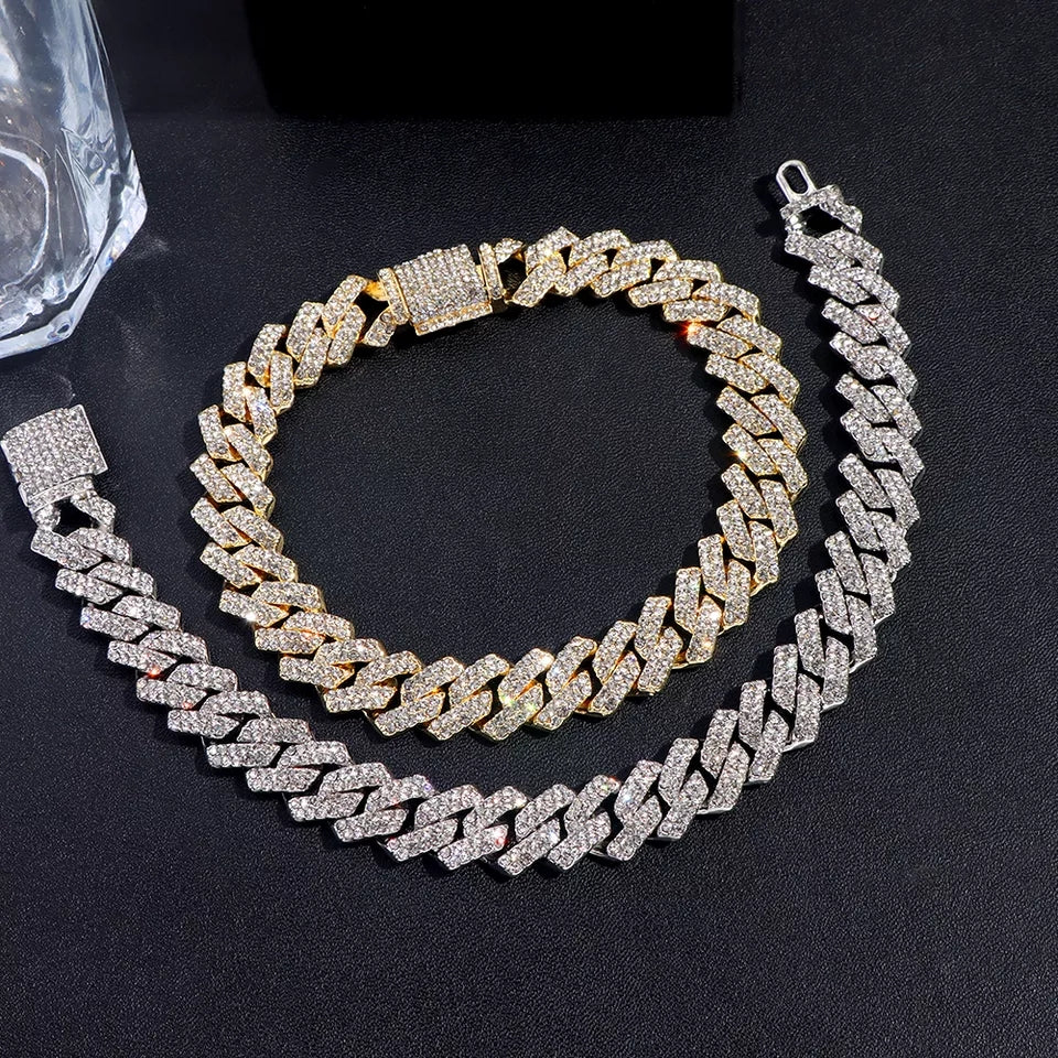 Cuban Rhinestone Bracelet