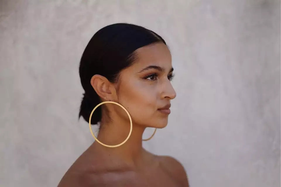 Going In Circles Stud Hoop Earrings