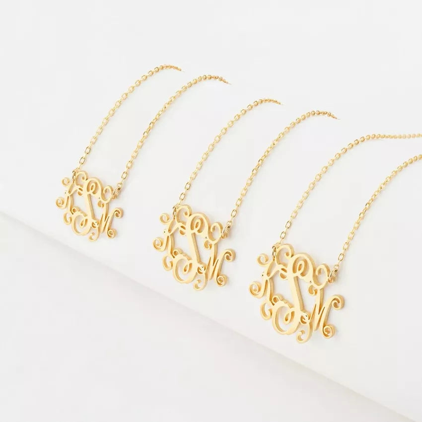 Custom Monogram Necklace
