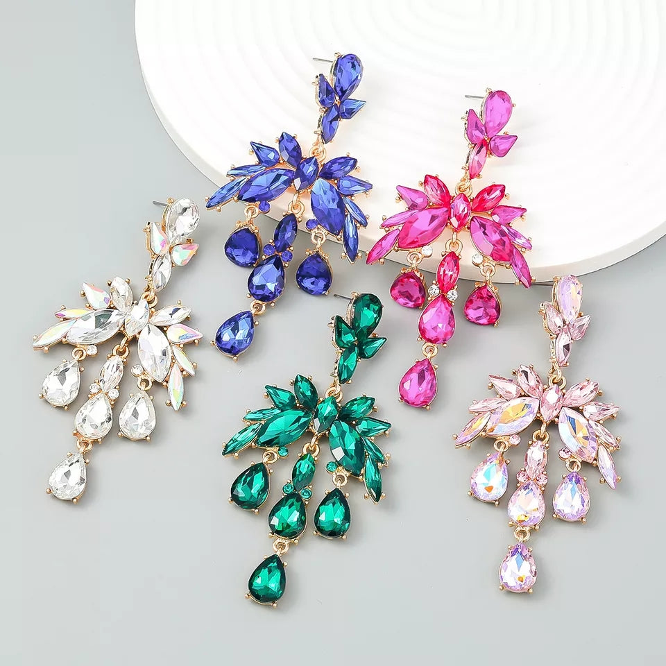 "Hollywood" Crystal Earrings