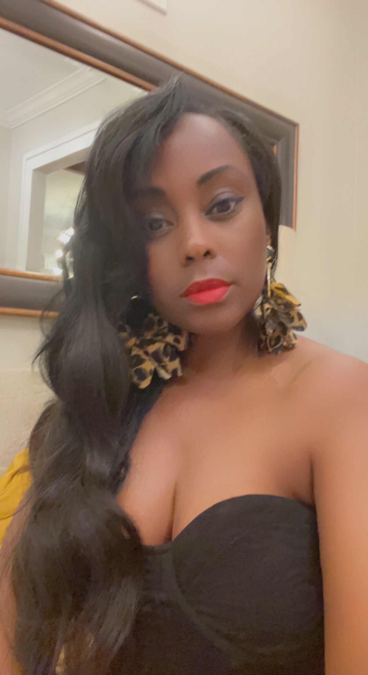 Leopard Statement Earrings