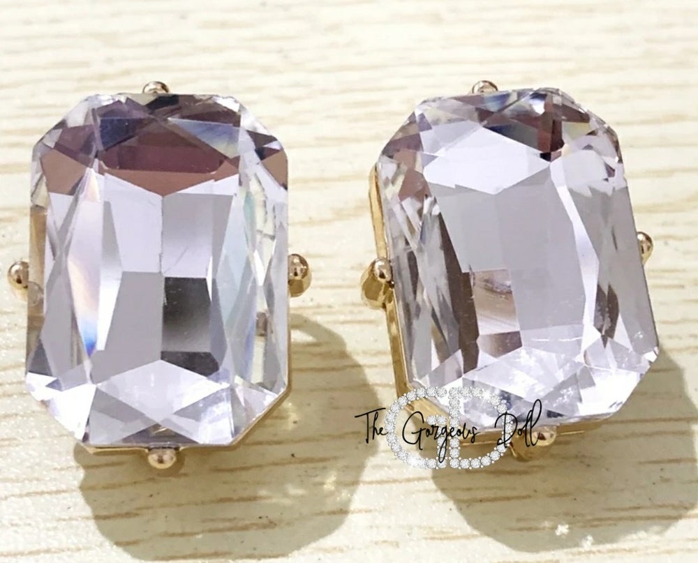 "Zania" Oversized Diamond Studs