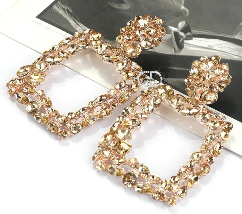 "Journee" Rhinestone Earrings